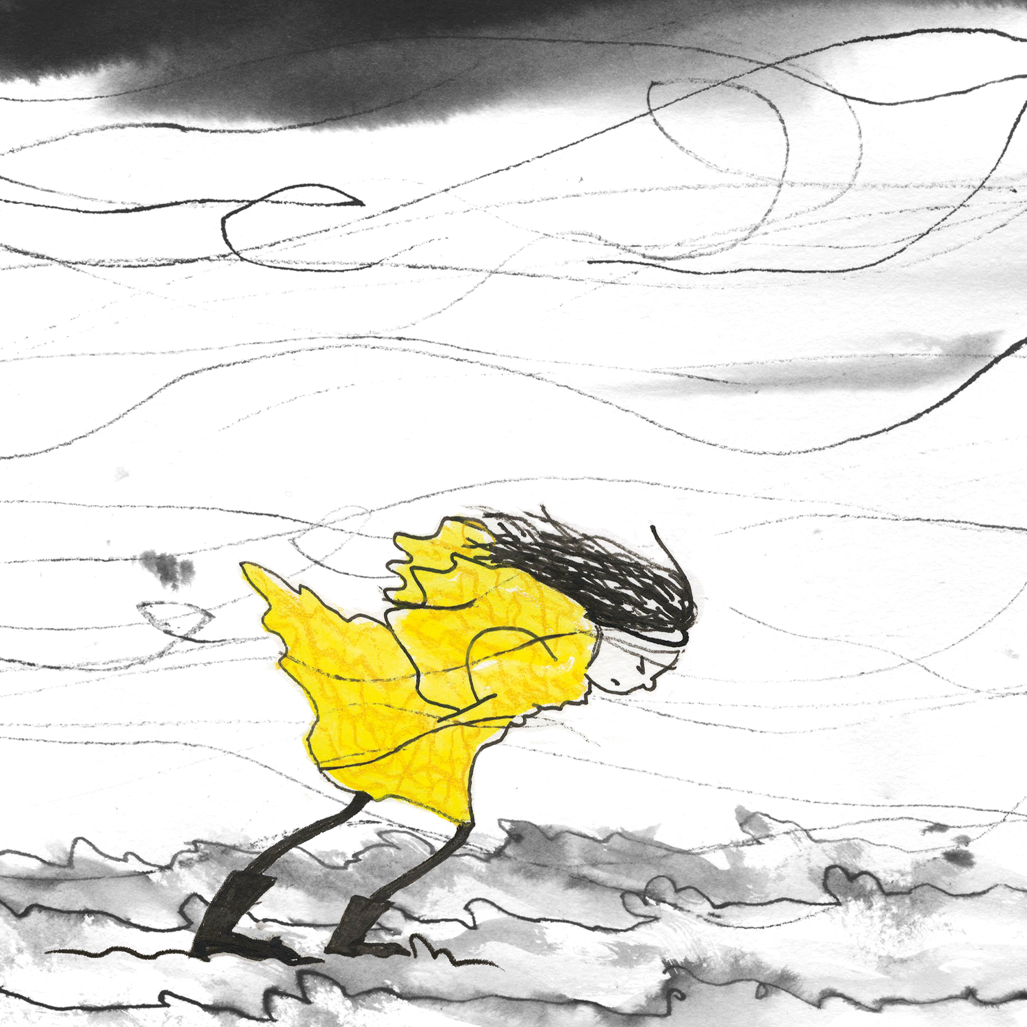 Binnenwerk uit Tegen de wind in